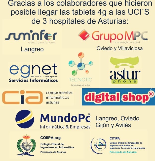 Donaci&oacute;n de tablets y tarjetas 4g gracias a estas empresas tecnol&oacute;gicas de Asturias