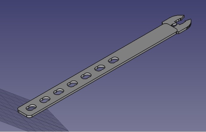 Patilla visera anticontagio hecha con impresora 3d