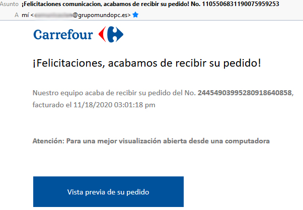 carrefour phishing