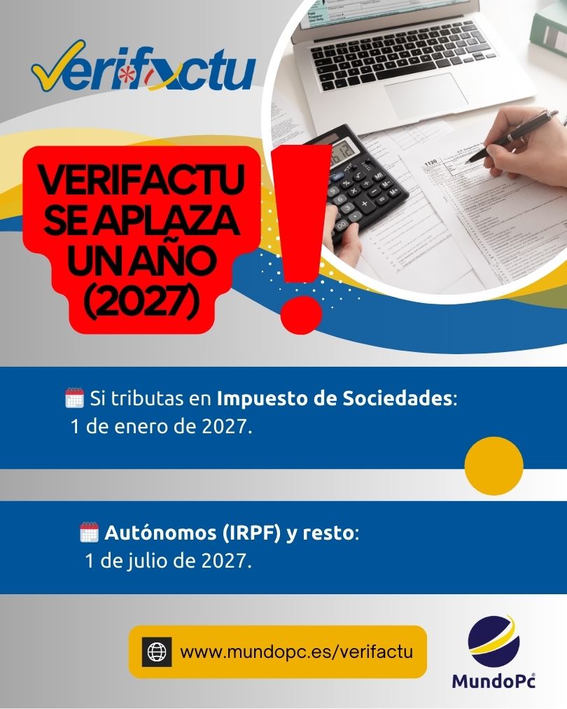Verifactu se aplaza hasta el 2027