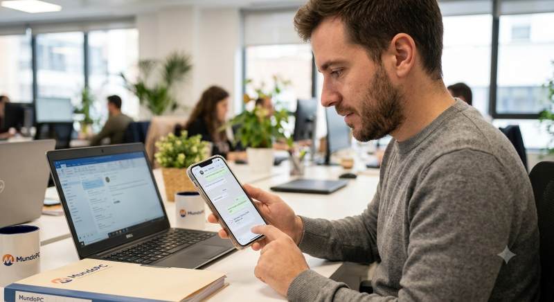 mandar papeles de la empresa por tu WhatsApp personal es una bomba de relojería mandar papeles de la empresa por tu WhatsApp personal es una bomba de relojería