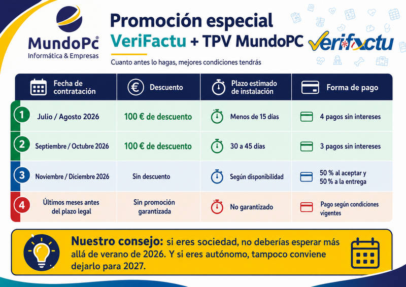Precios Verifactu en MundoPc Informática & Empresas Precios Verifactu en MundoPc Informática & Empresas