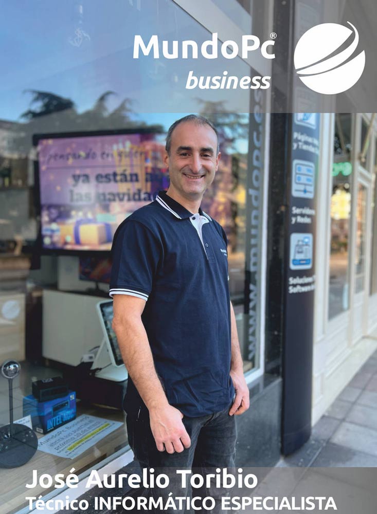 Jos&eacute; Aurelio Toribio, T&eacute;nico Inform&aacute;tico Especialista en Mundo Pc Oviedo.