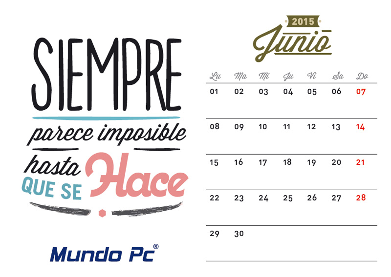 Consejo inform&aacute;tico calendario de junio por Mundo PC Inform&aacute;tica Asturias