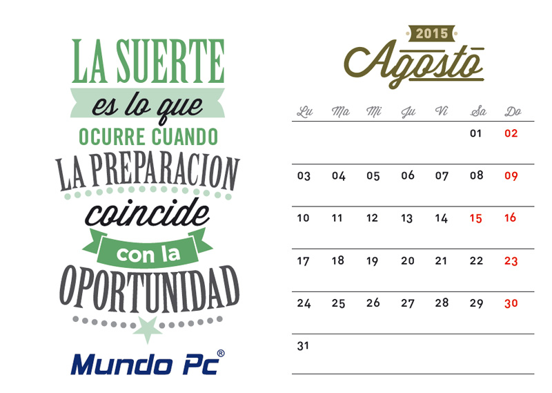 Consejos inform&aacute;ticos del calendario Mundo PC Inform&aacute;tica de Asturias 2015