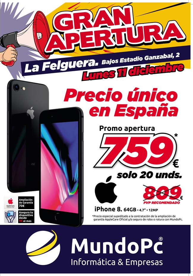 Promociones de inauguraci&oacute;n tienda MundoPC La Felguera.
