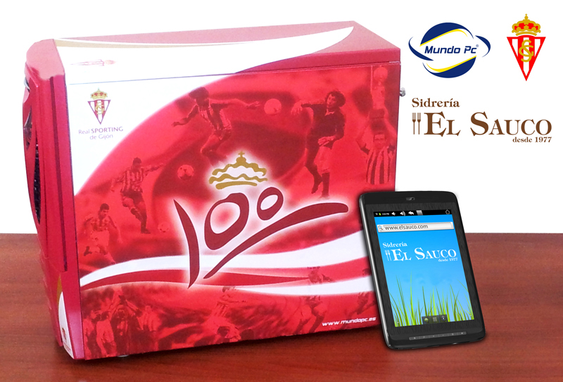 Concurso caja Sporting de Gij&oacute;n + Tablet PC en Facebook - Tiendas Mundo PC