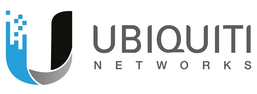 Logo Ubiquiti fabricante especializado en material para instalaci&oacute;n de redes Wifi