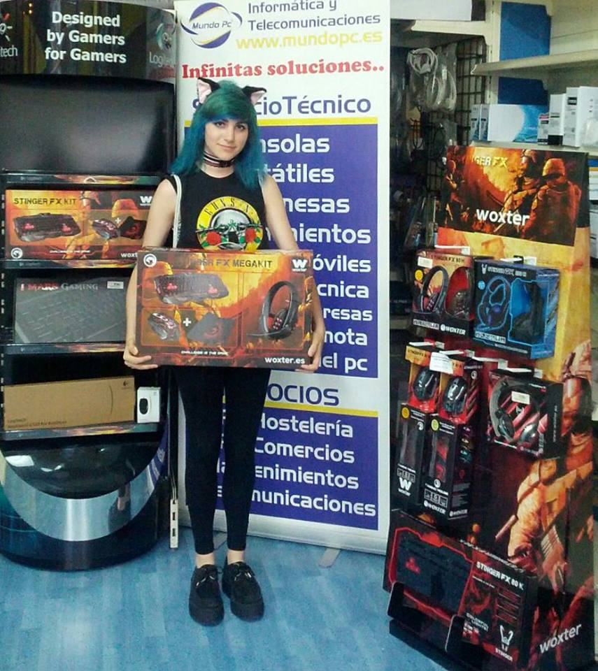 Ganadora primer premio concurso tiendas mundo pc gaming en Festival Metr&oacute;poli 2016
