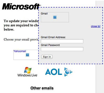 Nuevo ataque de phishing: Utilizan el nombre de Microsoft para robar contrase&ntilde;as