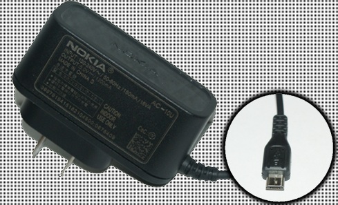 Cargador Nokia de m&oacute;vil con una potencia superior a 1 amperio