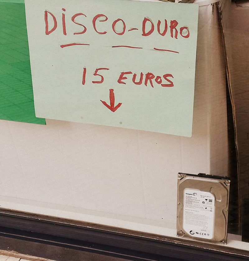 Peligros de vender un disco duro de empresa usado