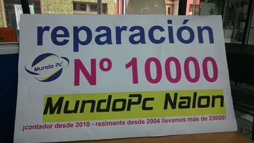 Regalos Mundo PC Inform&aacute;tica Asturias y reparaci&oacute;n gratis por ser la factura 10.000