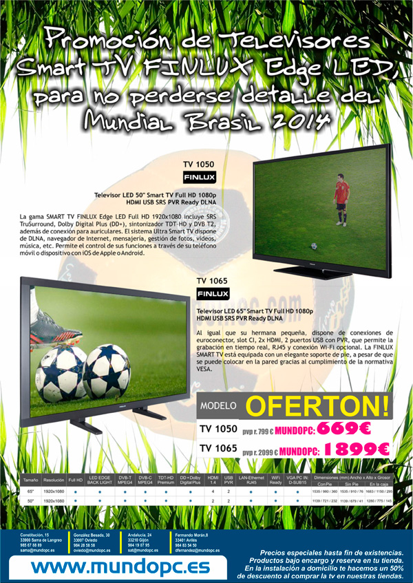 Televisores gigantes en Mundo PC