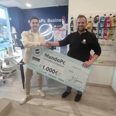 Ganador del sorteo de Navidad 2022 - 1.000 € en Tiendas MundoPc Informática & Empresas