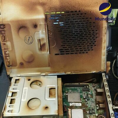 El efecto del humo del tabaco en el interior de un ordenador