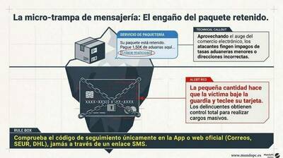 ciberdelincuencia-fraudes-digitales-whatsapp-sms-trampa-paquete-retenido-correos-seur-delincuencia-digital ciberdelincuencia-fraudes-digitales-whatsapp-sms-trampa-paquete-retenido-correos-seur-delincuencia-digital