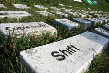 Monumento a un teclado gigante