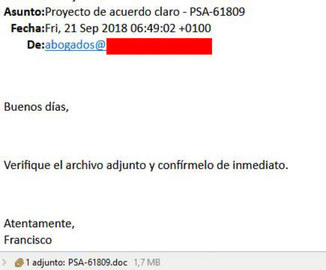 ¡Atención Oleada de correos con VIRUS!