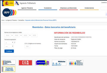 Phishing en nombre de la Agencia Tributaria