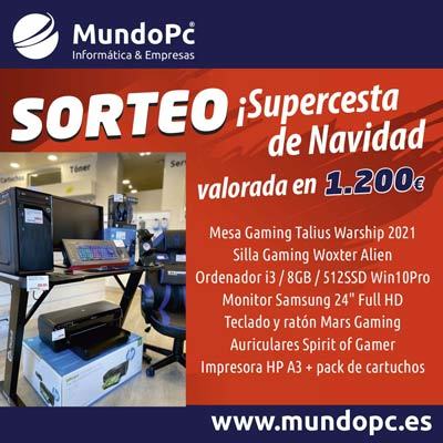 SORTEO NAVIDAD, CESTA VALORADA EN 1.200 €