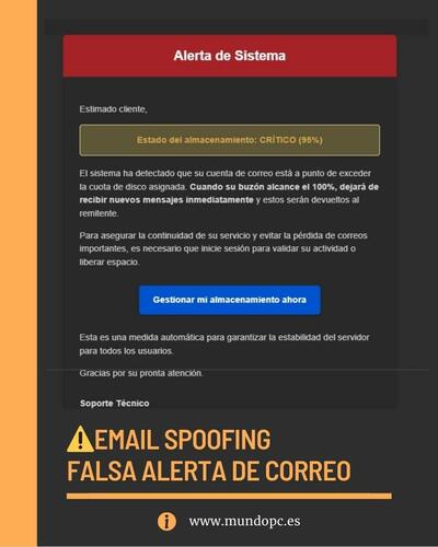 🚨 OJO CON ESTE CORREO: ES PHISHING 🚨